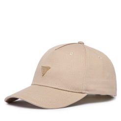 Czapka z daszkiem Guess. Brązowe czapki damskie Guess, z aplikacjami. Za 154.99 zł.