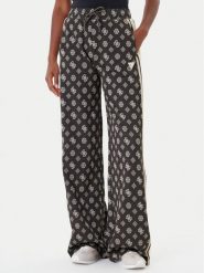 Guess Spodnie dresowe V5YB10 K0282 Zielony Relaxed Fit. Zielone spodnie dresowe damskie Guess, z aplikacjami, z dresówki. Za 379.99 zł.
