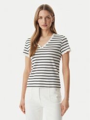 Morgan Bluzka 261-DIEGO Biały Regular Fit. Białe bluzki damskie Morgan, s, bez wzorów, z bawełny, bez kołnierzyka, bez ramiączek. Za 129.99 zł.