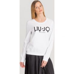BLUZA Liu Jo Sport. Białe bluzy damskie Liu Jo Sport, l, bez wzorów, sportowe, bez ramiączek, bez kaptura. Za 299.00 zł.