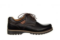 Półbuty Bayla-081 858 Juma Czarna II AX 081118, Czarny, Skóra naturalna - 45. Czarne buty sportowe męskie Bayla, bez wzorów, z materiału, bez zapięcia. W wyprzedaży za 242.10 zł.