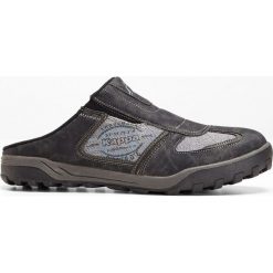 Klapki Kappa bonprix czarno-szary. Czarne klapki męskie bonprix, bez wzorów, z materiału, bez zapięcia. Za 139.99 zł.