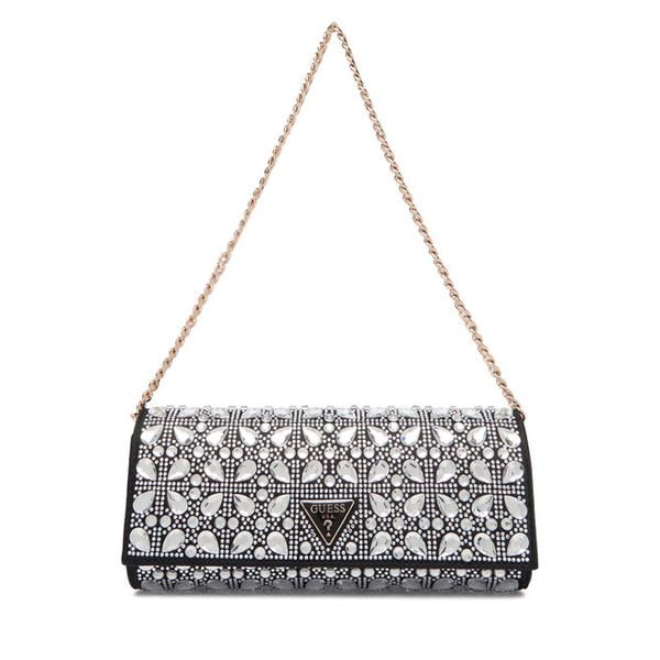 Torebka Guess. Szare torebki do ręki damskie Guess, z aplikacjami, bez dodatków. Za 719.99 zł.