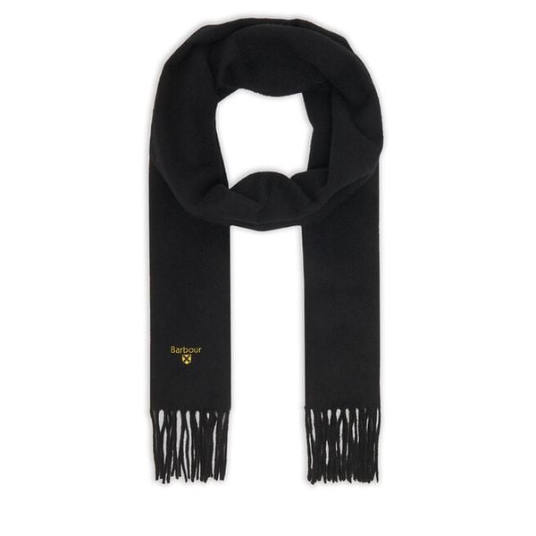 Szalik Barbour. Czarne szaliki męskie Barbour, bez wzorów. Za 199.99 zł.