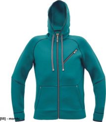 CERVA NEURUM - męska, stylowa bluza z kapturem zapinana na zamek, odblaski - czarny L. Czarne bluzy męskie CERVA, l, bez wzorów, z kapturem. Za 165.22 zł.