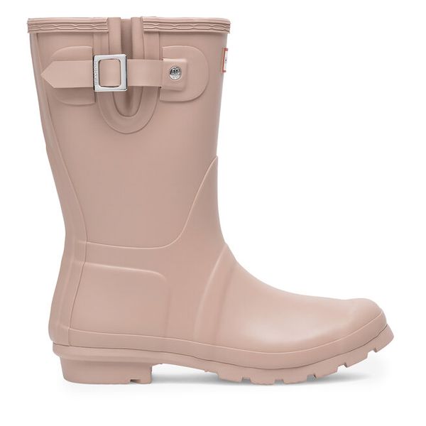 Kalosze Hunter. Czerwone kalosze damskie Hunter, bez wzorów, bez zapięcia. Za 249.99 zł.