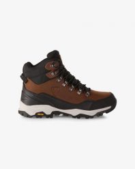Buty trekkingowe Kilpi Tracker WP High. Brązowe obuwie trekkingowe damskie Kilpi, z materiału, bez zapięcia. Za 473.69 zł.