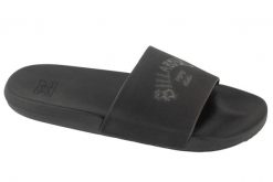 Klapki na basen męskie, Paradise Slide. Czarne klapki męskie Billabong, bez wzorów, z materiału, bez zapięcia. Za 129.99 zł.