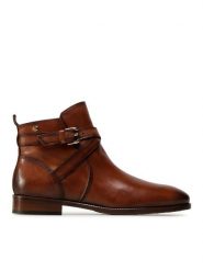 Pikolinos Botki W4D-8614 Brązowy. Brązowe botki damskie Pikolinos, bez wzorów, ze skóry, bez obcasa, na płaskiej podeszwie, bez zapięcia. Za 679.99 zł.