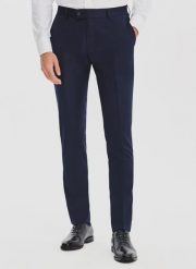 PAKO LORENTE - Spodnie garniturowe w subtelną kratę. Garnitury męskie Pako Lorente, bez wzorów, z poliesteru, biznesowe. Za 799.99 zł.