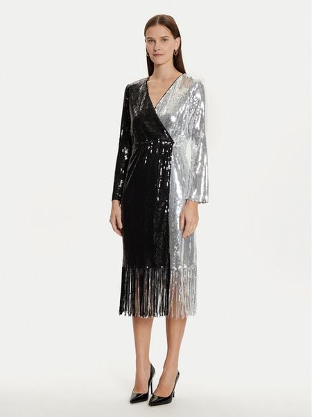 YAS Sukienka koktajlowa Tio 26035387 Czarny Regular Fit. Czarne sukienki damskie YAS, s, bez wzorów, z syntetyku, wizytowe, bez kołnierzyka, bez ramiączek. Za 349.99 zł.