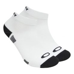 Skarpety unisex Oakley Ribbed Ellipse Short Socks. Białe skarpety męskie Oakley, bez wzorów. Za 65.55 zł.