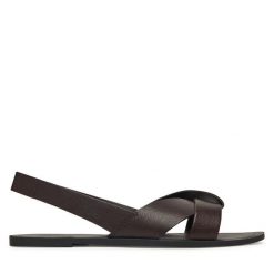 Sandały Vagabond Shoemakers. Brązowe sandały damskie Vagabond Shoemakers, bez wzorów, bez obcasa, na płaskiej podeszwie, bez zapięcia. Za 429.99 zł.