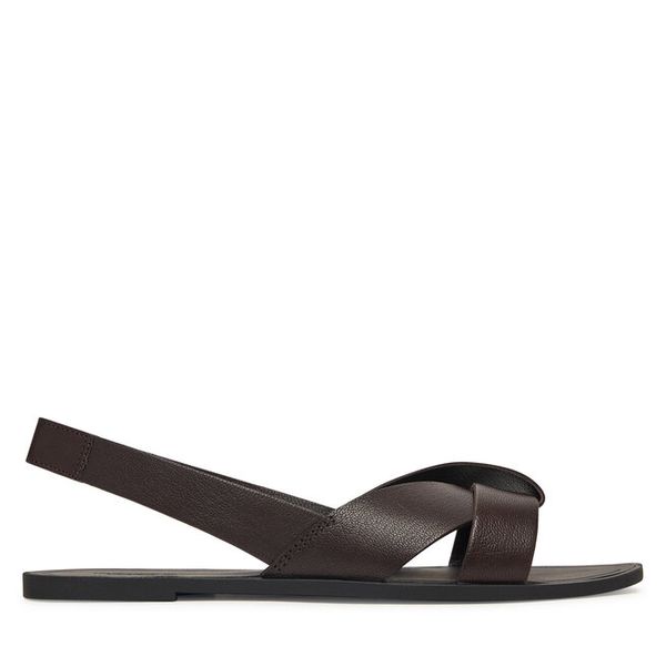 Sandały Vagabond Shoemakers. Brązowe sandały damskie Vagabond Shoemakers, bez wzorów, bez obcasa, na płaskiej podeszwie, bez zapięcia. Za 230.99 zł.
