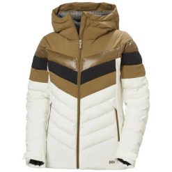 Damska kurtka puchowa Helly Hansen Imperial Puffy. Brązowe kurtki sportowe damskie Helly Hansen, l, bez wzorów, z materiału, bez ramiączek, bez kaptura, narciarskie. Za 1,119.20 zł.