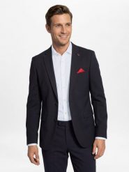 Finshley & Harding London kurtka modułowa - Brixdon Mężczyźni Slim Fit niebieski, 46. Niebieskie kurtki męskie Finshley & Harding London, m, z aplikacjami, z syntetyku, bez kaptura. Za 699.95 zł.