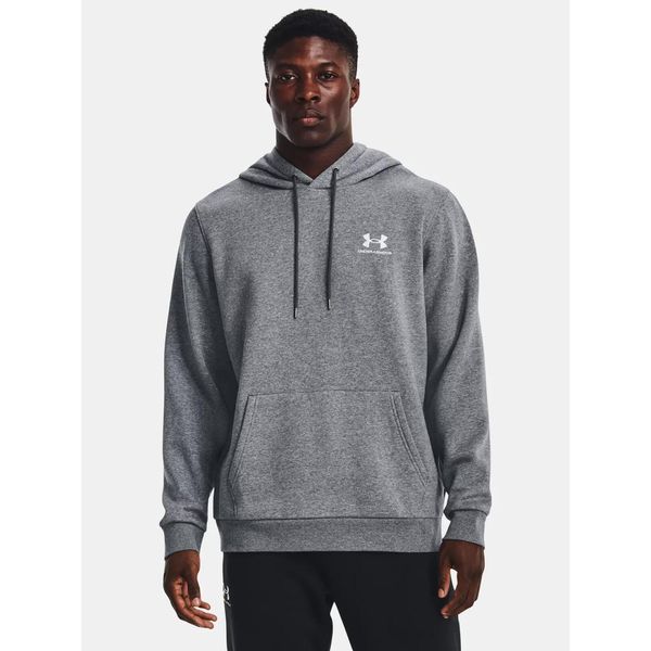 Bluza fitness męska UNDER ARMOUR Icon Fleece Hoodie z kapturem. Szare bluzy męskie Under Armour, m, bez wzorów, casualowe, bez ramiączek, z kapturem. Za 269.99 zł.
