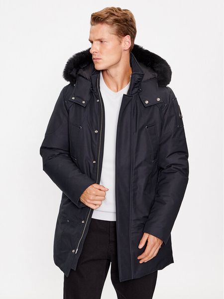 Moose Knuckles Kurtka puchowa Original Stirling M32MP261S Granatowy Regular Fit. Niebieskie kurtki męskie Moose Knuckles, m, bez wzorów, z bawełny, bez kaptura. Za 3,349.00 zł.