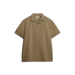 Koszula Superdry Cabana. Niebieskie koszule męskie Superdry, s, bez wzorów, z materiału, eleganckie, bez kołnierzyka, bez ramiączek. Za 264.55 zł.
