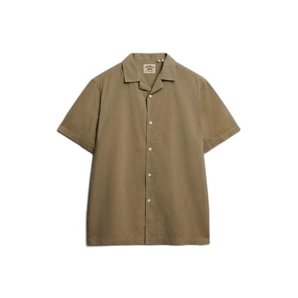 Koszula Superdry Cabana. Niebieskie koszule męskie Superdry, s, bez wzorów, z materiału, eleganckie, bez kołnierzyka, bez ramiączek. Za 264.55 zł.