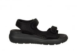 Sandały Azaleia Greice Soft Papete Black 198043, Czarny, Materiał - 41-42. Czarne sandały damskie Azaleia, bez wzorów, z materiału, bez obcasa, bez zapięcia. W wyprzedaży za 149.99 zł.