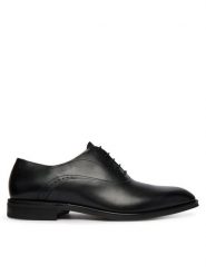 BOSS Półbuty Derrek 50562399 Czarny. Czarne buty wizytowe męskie Boss, bez wzorów, ze skóry, bez obcasa, bez zapięcia. Za 1,489.00 zł.