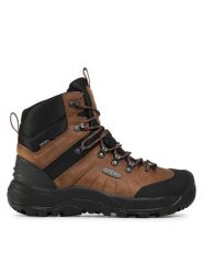 Keen Trekkingi Revel IV Mid Polar 1024136 Brązowy. Brązowe botki męskie Keen, bez wzorów, z nubiku, bez obcasa, bez zapięcia. Za 759.99 zł.