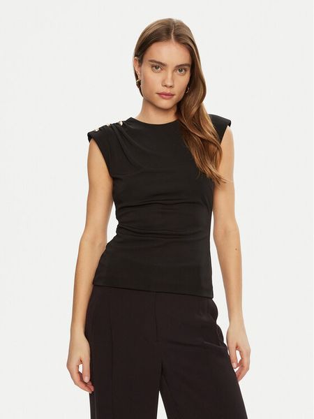 Marciano Guess Bluzka 5RGP07 6263A Czarny Regular Fit. Czarne bluzki damskie Marciano Guess, xxs, z aplikacjami, z syntetyku, bez kołnierzyka, bez ramiączek. Za 199.99 zł.