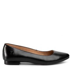 Baleriny Maciejka. Czarne balerinki damskie Maciejka, bez wzorów, bez obcasa, bez zapięcia. Za 219.99 zł.