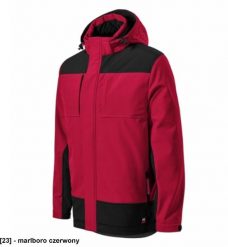 Vertex - ADLER - Vertex - Zimowa kurtka softshellowa męska, softshell, 320 g/m2, 94 % poliester, 6 % elastan - marlboro czerwony M. Czerwone kurtki męskie RIMECK, na zimę, m, bez wzorów, z elastanu, bez kaptura. Za 492.98 zł.