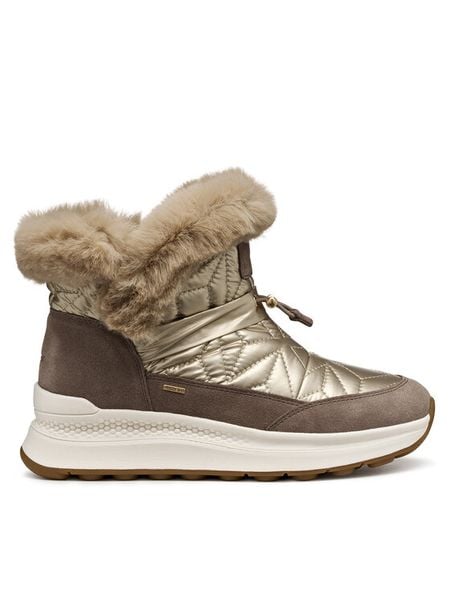 Geox Botki D Spherica Actif X2 D46WPB 0LV22 C6172 Brązowy. Brązowe botki damskie Geox, bez wzorów, z materiału, bez obcasa, na płaskiej podeszwie, bez zapięcia. Za 619.99 zł.