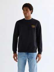 MESKA BLUZA WRANGLER AMERICANA CREW BLACK 112377980. Czarne bluzy męskie Wrangler, m, bez wzorów, bez ramiączek, bez kaptura. Za 119.99 zł.