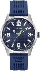 Zegarek męski Guess GW0890G1 niebieski. Niebieskie zegarki męskie Guess, z aplikacjami. Za 439.00 zł.