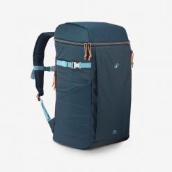 Lodówka-plecak Quechua 100 - 30 litrów. Niebieskie plecaki męskie QUECHUA, bez wzorów, z materiału, sportowe. Za 149.99 zł.