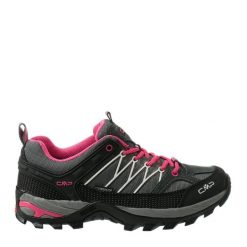 Buty trekkingowe damskie CMP Rigel Low wodoodporne. Czarne obuwie trekkingowe damskie CMP, z gumy, bez zapięcia. Za 299.00 zł.