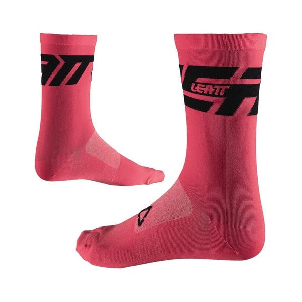 Skarpety rowerowe LEATT Socks MTB Endurance. Czerwone skarpetki damskie LEATT, bez wzorów. Za 89.99 zł.