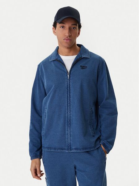 Reebok Bluza Aldridge RK25542CCM Niebieski Regular Fit. Niebieskie bluzy męskie Reebok, m, bez wzorów, z bawełny, bez ramiączek, bez kaptura. Za 185.99 zł.