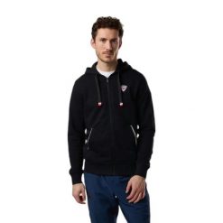 Zipperowany hoodie Rossignol Classic. Czarne bluzy męskie Rossignol, m, bez wzorów, bez ramiączek, bez kaptura. Za 480.00 zł.
