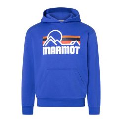 Bluza trekkingowa męska Marmot Coastal Hoody. Niebieskie bluzy męskie Marmot, m, bez wzorów, casualowe, bez ramiączek, bez kaptura. Za 199.99 zł.