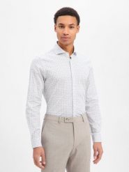 JOOP! Koszula - Pares Mężczyźni Slim Fit Bawełna biały|zielony|beżowy, 43. Białe koszule męskie JOOP!, m, bez wzorów, z bawełny, eleganckie, bez kołnierzyka, bez ramiączek. Za 379.95 zł.