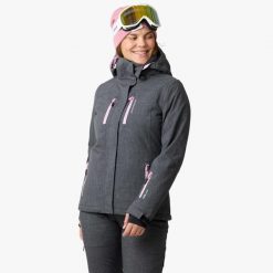 Kurtka narciarska kobieca Swedemount Cervinia Jacket wodoodporna. Czerwone kurtki sportowe damskie SWEDEMOUNT, na zimę, bez wzorów, bez ramiączek, bez kaptura, narciarskie. Za 599.99 zł.