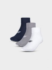 4F Skarpety casual za kostkę (3-pack) męskie - multikolor 43-46. Skarpety męskie 4F, bez wzorów, z bawełny. Za 49.99 zł.