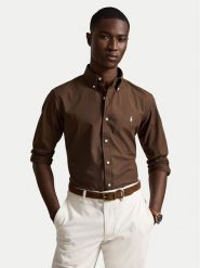 Polo Ralph Lauren Koszula 710929349505 Brązowy jasny Custom Fit. Brązowe koszule męskie Polo Ralph Lauren, l, bez wzorów, z bawełny, bez kołnierzyka, bez ramiączek. Za 543.99 zł.