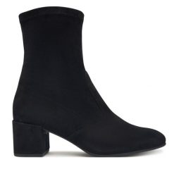 Botki HÖGL. Czarne botki damskie HÖGL, bez wzorów, bez obcasa, na słupku, bez zapięcia. Za 759.99 zł.
