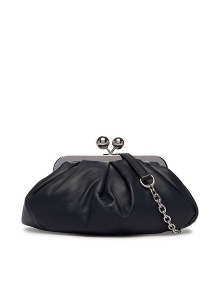 Weekend Max Mara Torebka 2615511164600 Granatowy. Niebieskie torebki do ręki damskie Weekend Max Mara, bez wzorów, ze skóry, bez dodatków. Za 1,309.00 zł.