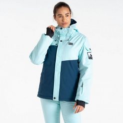 Damska kurtka turystyczna ocieplana Wander. Niebieskie kurtki sportowe damskie Dare 2B, na zimę, bez wzorów, bez ramiączek, bez kaptura, narciarskie. W wyprzedaży za 578.00 zł.