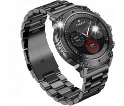 Smartwatch Garett Smartwatch Garett Atom 47mm AMOLED 1,43'' Czarny + dodatkowy pasek. Czarne zegarki smartwatch GARETT, bez wzorów. Za 657.58 zł.