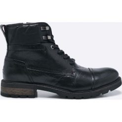 Tommy Hilfiger - Buty. Czarne botki męskie Tommy Hilfiger, bez wzorów, z materiału, casualowe, z okrągłym noskiem, bez obcasa, bez zapięcia. W wyprzedaży za 549.90 zł.