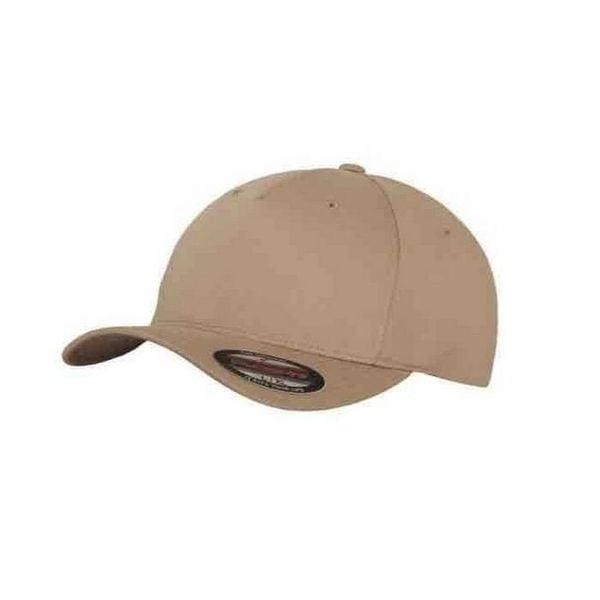 Czapka Z Daszkiem Z 5 Panelami. Niebieskie czapki damskie FLEXFIT, bez wzorów, z elastanu, sportowe. Za 71.99 zł.