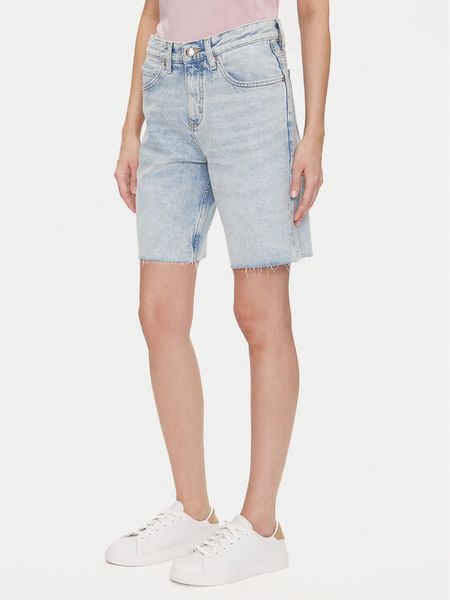 Lee Szorty jeansowe Rider 112363533 Niebieski Loose Fit. Niebieskie szorty damskie Lee, bez wzorów, z bawełny. Za 149.99 zł.